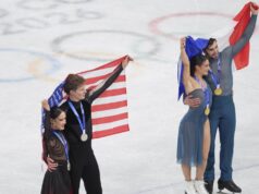 A patinação artística dos EUA não gosta dos resultados da dança no gelo de Chalk e Bates.