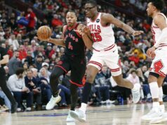 Brandon Ingram marcou 31 pontos na vitória do Raptors sobre o Bulls novamente.