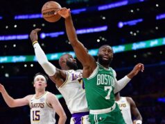 Brown, Pritchard liderou o domínio do Celtics sobre o Lakers.