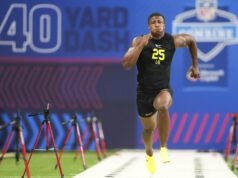 Ohio State LBs Rays, Styles em treino na NFL Scouting Combine