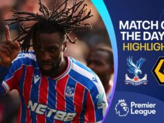 Guessand deu ao Palace uma vitória muito necessária contra Wolves de 10 jogadores