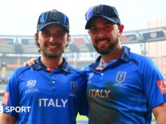 Os irmãos italianos Mosca, Andrea Bocelli, Mario Balotelli e Inglaterra se enfrentam na Copa do Mundo T20