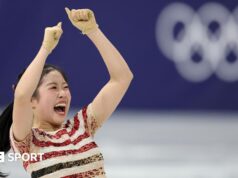 Jogos Olímpicos de Inverno de 2026: Ami Nakai, 17, lidera o programa curto de patinação artística feminina enquanto o Japão domina