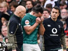 Seis Nações 2026: o ala irlandês James Lowe foi descartado devido a uma lesão nas costas
