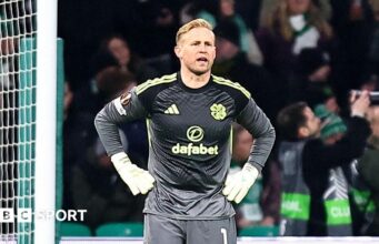 Kasper Schmeichel: O goleiro em destaque depois de uma noite sombria para o Celtic