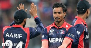Copa do Mundo T20: O Nepal estabeleceu para a Escócia uma meta de 170 corridas.