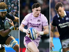 Seis Nações: Trio da Escócia descartado da turnê pelo País de Gales