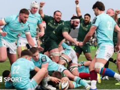 Connacht 15-10 Glasgow: último suspiro Sean Johnson surpreende os líderes do URC em Galle