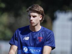 AFL 2026: Caleb Windsor, de Melbourne, parece um novo jogador durante o jogo-treino de seu time na sexta-feira
