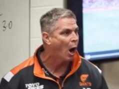 O estranho discurso do treinador dos Giants no intervalo