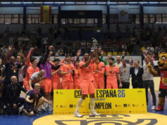 Ganhou a Taça de Espanha pela terceira vez consecutiva