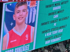 Hugo Gonzalez joga pelo Celtics após treino com o time reserva e sua versão infantil conquista Boston