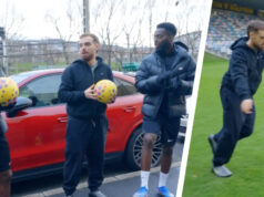 Ibai Llanos surpreende os irmãos Williams e os coloca em apuros em um desafio de futebol