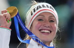 A patinadora de velocidade Lollobrugida conquista a primeira medalha de ouro da Itália