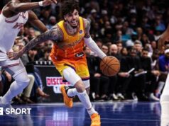 ‘Parabéns’ LaMelo Ball apareceu pelos Hornets um dia após o acidente de carro.