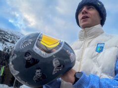 Atletas ucranianos desclassificados por usarem capacete