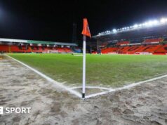Dundee United x Aberdeen adiado após inspeção do campo de Tannadice