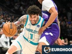 LaMelo Ball fez 10 cestas de 3 pontos e nem jogou no quarto período.