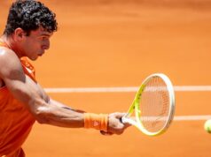 A partida de Juan Manuel contra o vice-campeão do Aberto da Argentina e seu irmão Francisco estreou com vitória