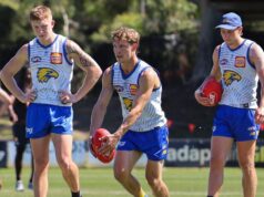 O recruta do West Coast Eagles, Milan Murdoch, está em seus primeiros dias como jogador de futebol da AFL.