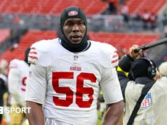 Kevin White: O atacante defensivo do San Francisco 49ers passa por uma cirurgia após levar um tiro no tornozelo