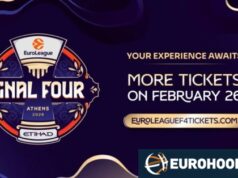 Euroliga: No dia 26/2 acontece o segundo período de venda antecipada de ingressos para a Final Four no OAKA.