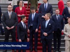 Um novo governo holandês liderado pelo centrista Jeten assumiu o poder.