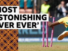 Sem bolas, uma corrida enorme e ridícula – uma finalização selvagem na Copa do Mundo T20