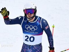 Jogos Olímpicos de Inverno de 2026: Dave Rieding terminou em 17º no slalom nos Jogos finais.