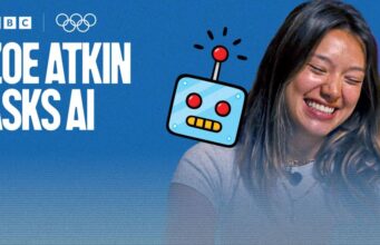 A esquiadora de estilo livre da equipe GB, Zoe Atkin, coloca a IA à prova