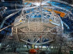 O coração da foto do telescópio gigante tirada em 9 de fevereiro de 2026