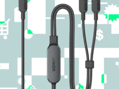 O cabo USB-C da Anker que permite carregar dois gadgets ao mesmo tempo tem 20% de desconto
