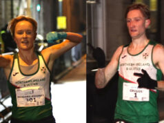 Os vencedores do Armagh, Nick Griggs e Emily Haggard-Kearney