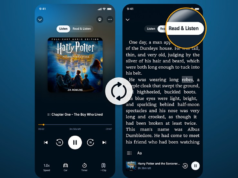 Audible sincroniza a leitura de e-books e a audição de audiolivros para ajudá-lo a manter o foco
