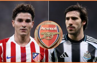 Arsenal XI se conseguir transferências para Alvarez e Tonali
