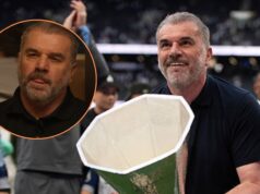 Ange Postecoglou reage ao vivo quando o Tottenham demite Thomas Frank em uma reviravolta brutal