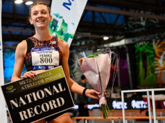 Recorde holandês de 1m59s07 de Femke Bol nos 800m