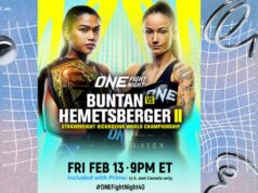 Jackie Bunton em um cinto de kickboxing peso palha, revanche de Stella Heimtsberger, Eyes To Sport Glory Post-One FN40