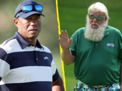 John Daly escolhe duas vezes campeão principal sobre Tiger Woods no bizarro campo de golfe do Monte Rushmore