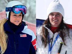 Lindsey Vonn aplaudiu ‘do helicóptero’ quando seu companheiro de equipe Breezy Johnson foi transportado de avião após o acidente