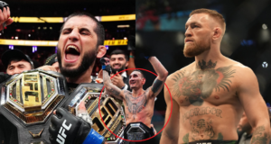 Max Holloway olha para lutas com Conor McGregor e Islam Makhachev após vencer o BMF.