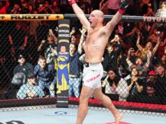 Sean Strickland parou ‘Fluffy’ Hernandez com um nocaute técnico brutal no terceiro round.