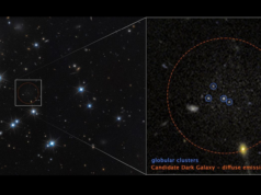 Telescópio Hubble descobre galáxia rara com 99% de matéria escura