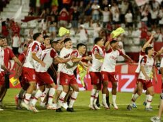Caicedo aproveitou o único jogo limpo da partida para comemorar no clássico contra o San Lorenzo