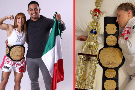 A campeã mexicana do K-1, Veronica Rodriguez, está fazendo história.