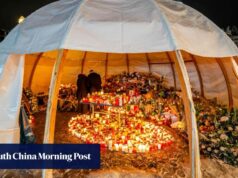 Memorial às vítimas do incêndio em bar na Suíça pega fogo, contribuindo para o final trágico do Ano Novo