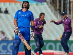 A Itália terminou a primeira partida da Copa do Mundo Twenty20 ao derrotar a Escócia