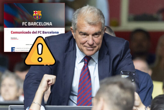 O Barça classificou as informações da denúncia como “completamente falsas e inaceitáveis”.