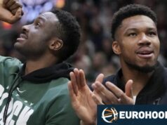 Giannis teve um treino promissor antes do jogo antes da derrota desigual para o Bucks.