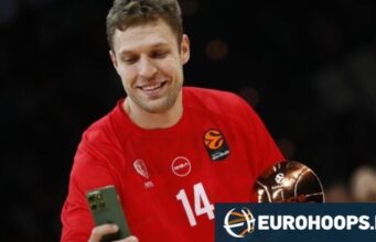 Wesenkov está imparável com 20 novos pontos no “Total Basketball” do Olympiakos.